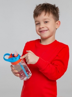 Детская бутылка Frisk, оранжево-синяя фото 