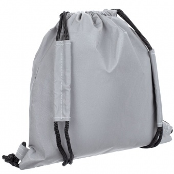 Детский рюкзак-мешок Manifest из светоотражающей ткани, серый фото 