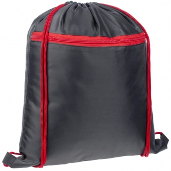 Детский рюкзак Novice, серый с красным фото 