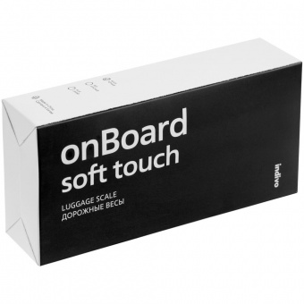Дорожные весы onBoard Soft Touch, черные фото 