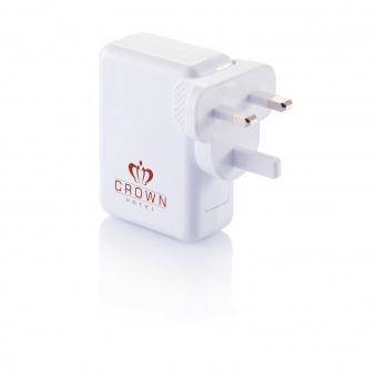 Дорожный переходник для розетки с 4 USB-портами фото 