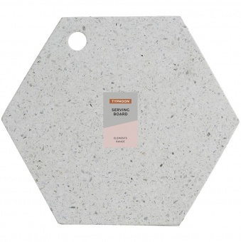 Доска сервировочная Elements Hexagonal, камень фото 