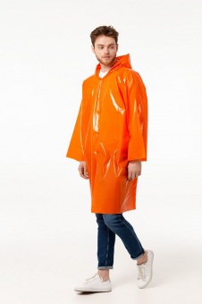 Дождевик-плащ CloudTime, оранжевый фото 