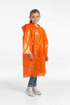 Дождевик-плащ детский BrightWay Kids, оранжевый фото 