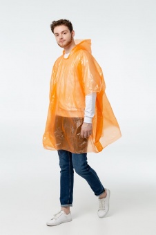 Дождевик-пончо RainProof, оранжевый фото 