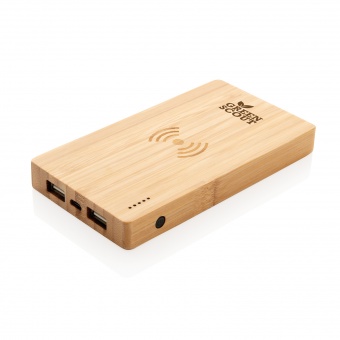 Экологичный внешний аккумулятор Bamboo, 4000 mAh фото 