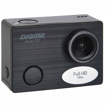 Экшн-камера Digma DiCam 170, черная фото 