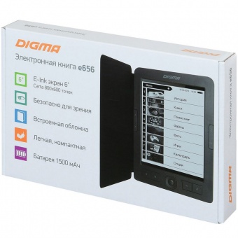 Электронная книга Digma E656, темно-серая фото 
