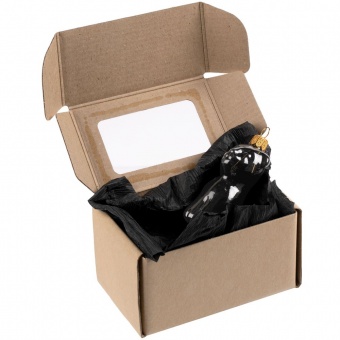 Елочная игрушка «Тигренок» в коробке, графитовая фото 
