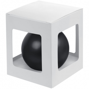 Елочный шар Gala Night Matt в коробке, черный, 8 см фото 