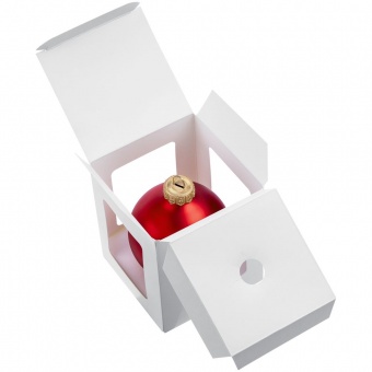 Елочный шар Gala Night Matt в коробке, красный, 8 см фото 