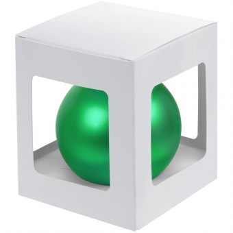 Елочный шар Gala Night Matt в коробке, зеленый, 8 см фото 