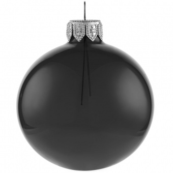Елочный шар Gala Night в коробке, черный, 6 см фото 