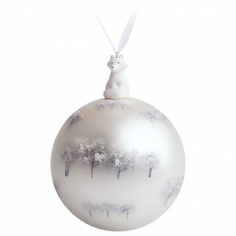 Елочный шар с фигуркой «Зимний лес», 10 см фото 