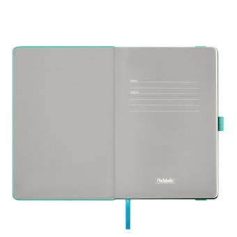 Ежедневник Alpha недатированный, бирюзовый/серый фото 