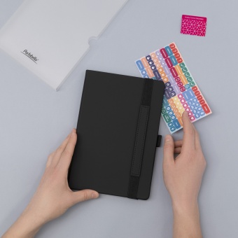 Ежедневник Alpha недатированный, черный/черный фото 