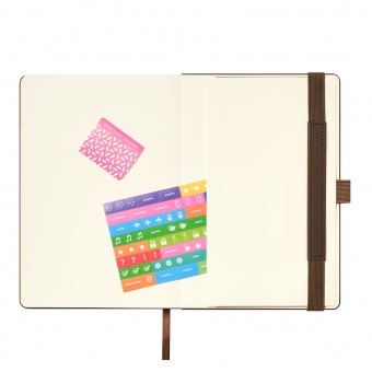 Ежедневник Alpha недатированный, коричневый/бежевый фото 