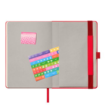 Ежедневник Alpha недатированный, красный/серый фото 