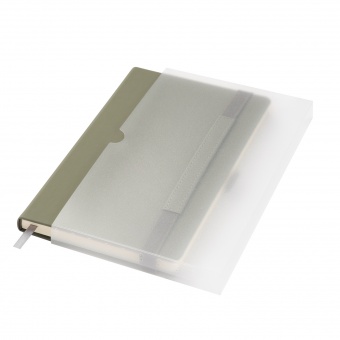 Ежедневник Alpha недатированный, серый/бирюзовый фото 