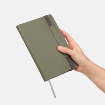 Ежедневник Alpha недатированный, серый/бирюзовый фото 