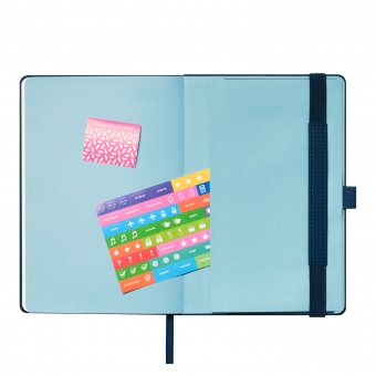 Ежедневник Alpha недатированный, синий/голубой фото 