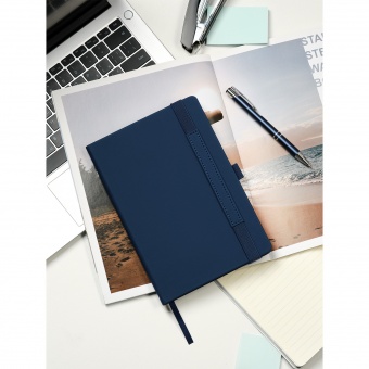 Ежедневник Alpha недатированный, синий/голубой фото 