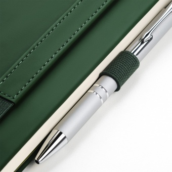 Ежедневник Alpha недатированный, зеленый/оливковый фото 