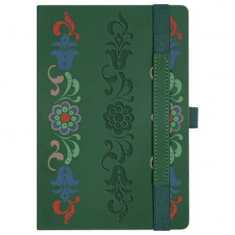 Ежедневник Alpha недатированный, зеленый/оливковый фото 