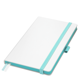 Ежедневник Arctic недатированный, белый/бирюзовый фото 