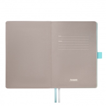 Ежедневник Arctic недатированный, белый/бирюзовый фото 