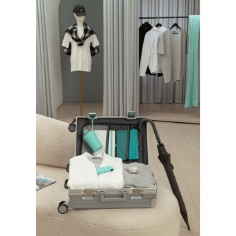 Ежедневник Arctic недатированный, белый/бирюзовый фото 