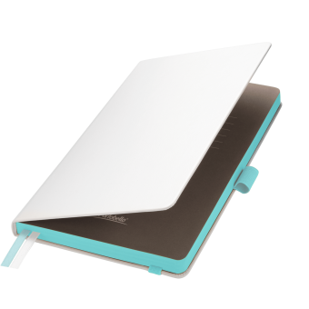 Ежедневник Arctic недатированный, белый/бирюзовый фото 