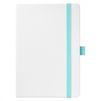 Ежедневник Arctic недатированный, белый/бирюзовый фото 