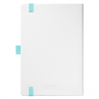 Ежедневник Arctic недатированный, белый/бирюзовый фото 