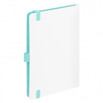 Ежедневник Arctic недатированный, белый/бирюзовый фото 