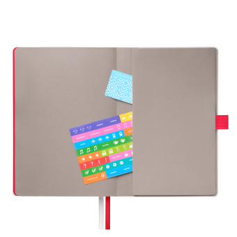 Ежедневник Arctic недатированный, белый/красный фото 