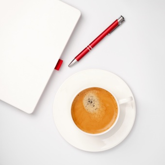 Ежедневник Arctic недатированный, белый/красный фото 