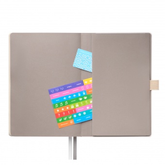 Ежедневник Arctic недатированный, белый/серый фото 