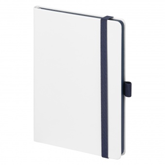 Ежедневник Arctic недатированный, белый/синий фото 