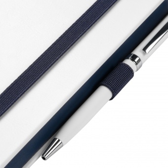 Ежедневник Arctic недатированный, белый/синий фото 