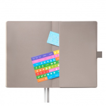 Ежедневник Arctic недатированный, белый/темно-серый фото 