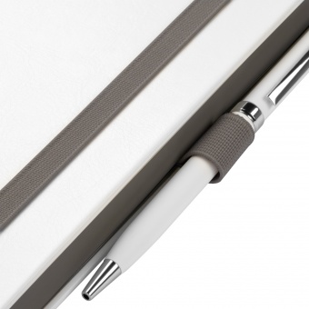 Ежедневник Arctic недатированный, белый/темно-серый фото 