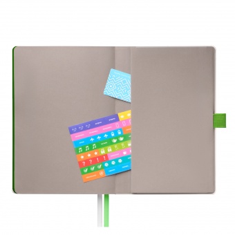 Ежедневник Arctic недатированный, белый/зеленый фото 