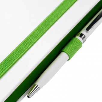 Ежедневник Arctic недатированный, белый/зеленый фото 