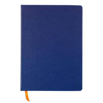 Ежедневник Blues недатированный, синий с оранжевым фото 