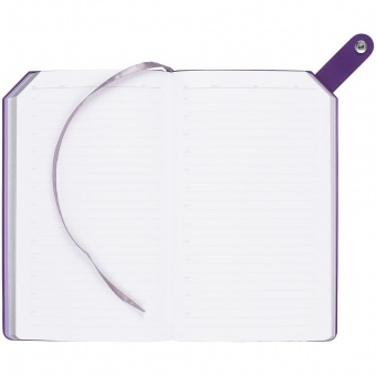 Ежедневник Corner, недатированный, серый с фиолетовым фото 