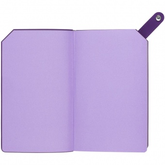 Ежедневник Corner, недатированный, серый с фиолетовым фото 