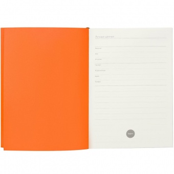 Ежедневник Flat Maxi, недатированный, оранжевый фото 