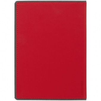 Ежедневник Frame, недатированный, красный с серым фото 