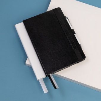 Ежедневник Galaxy недатированный, жесткая обложка, срез голограф. фольга, черный фото 